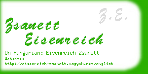 zsanett eisenreich business card